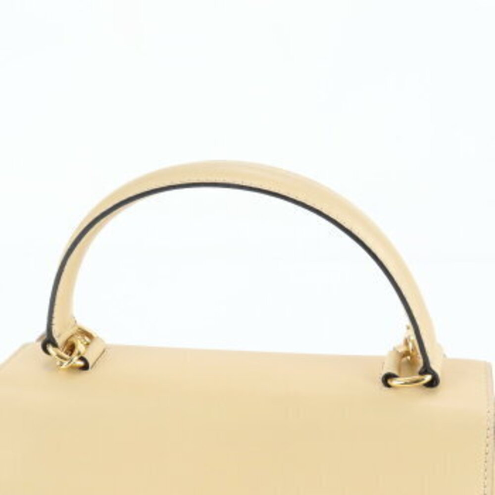 Celine leather shoulder bag hand top handles Beige Tan - Picture 2 of 9